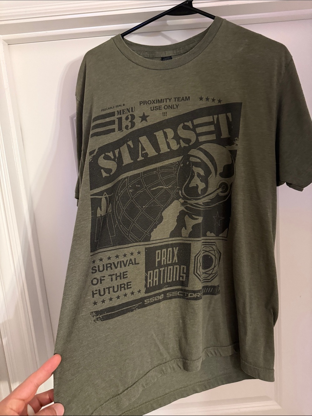 Starset Band Tee Olive Green